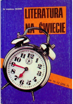 Literatura na świecie nr 10 - 12 / 1992