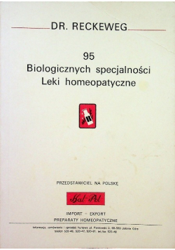 95 biologicznych specjalności Leki homeopatyczne