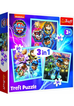 Puzzle 3w1 Psi Patrol Moc Mighty Pups