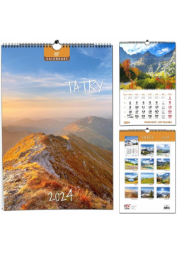 Kalendarz 2024 B3 13 plansz Tatry