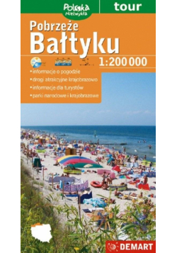 Mapa turystyczna - Pobrzeże Bałtyku 1:200 000 tour
