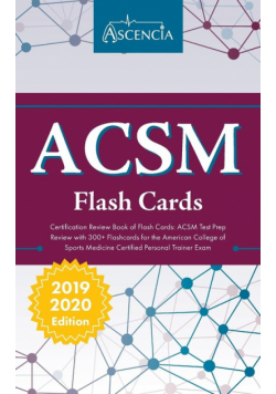 ACSM Certification Review Book of Flash Cards