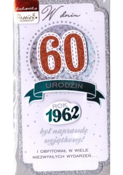 Karnet PM-205 Urodziny 60