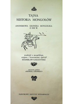 Tajna historia Mongołów