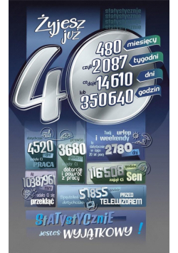 Kartka okolicznościowa Urodziny 40 ST02