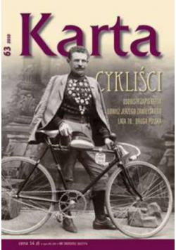 Karta nr 63 Cykliści