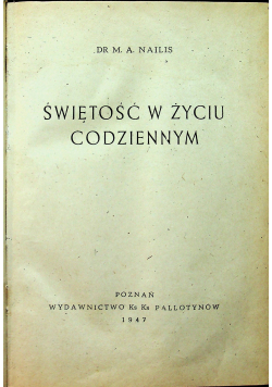 Świętość w życiu codziennym 1947 r.