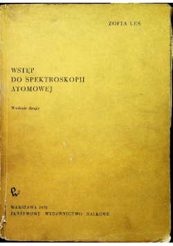 Wstęp do spektroskopii atomowej