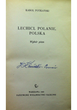 Lechici Polanie Polska Wybór pism