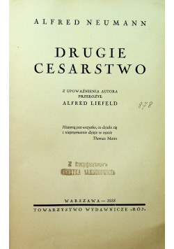 Drugie cesarstwo 1938 r.