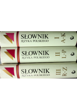 Słownik języka polskiego PWN tom 1 do 3