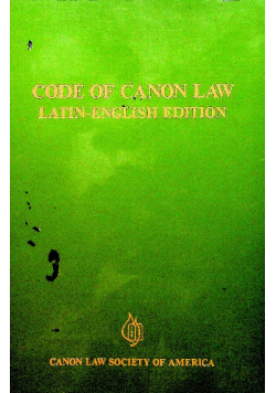 Code of Canon law latin english edition