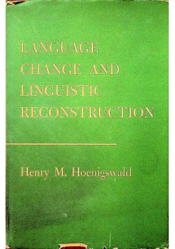 Language Change and Linguistic Reconstruction