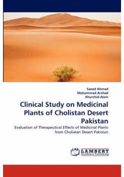 Clinical Study on Medicinal Plants of Cholistan Desert Pakistan
