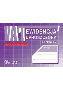 Ewidencja uproszczona sprzedaży VU-55