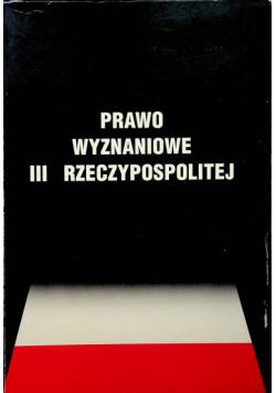 Prawo wyznaniowe III Rzeczypospolitej dedykacja autora