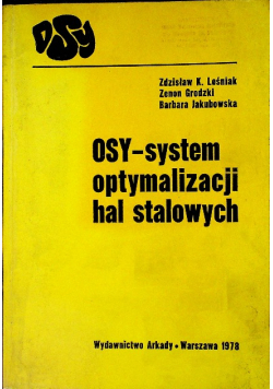OSY  system optymalizacji hal stalowych