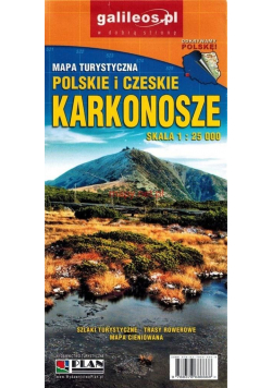 Polskie i Czeskie Karkonosze 1:25 000 Mapa tur.