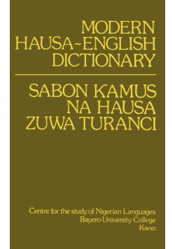 Modern Hausa-English Dictionary