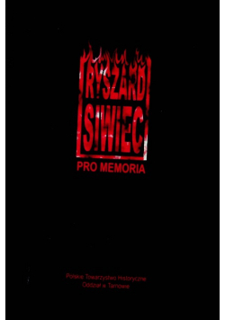 Ryszard Siwiec pro memoria