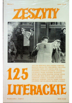 Zeszyty literackie 125 Nr 1 2014 Nowa