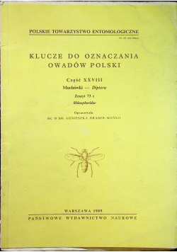 Klucze do oznaczania owadów Polski Część XXVIII Muchówki Diptera Zeszyt 73 c