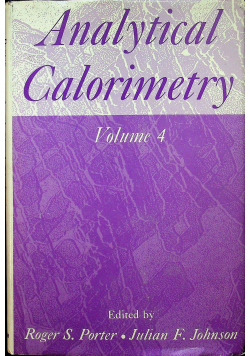 Analytical Calorimetry tom IV