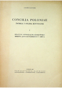 Concilia Poloniae I