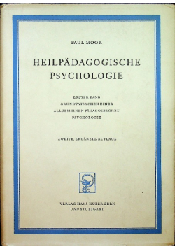 Heilpadagogische Psychologie Band 1