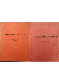 Lekcjonarz Mszalny tom 1 i 2