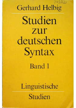 Studien zur deutschen syntax