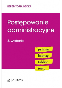 Postępowanie administracyjne Pytania Kazusy Tablice Testy