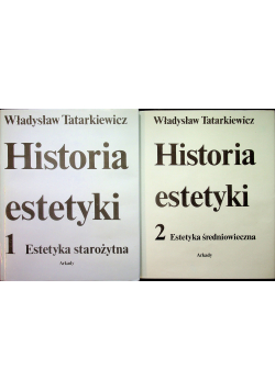 Historia estetyki tom 1 i 2