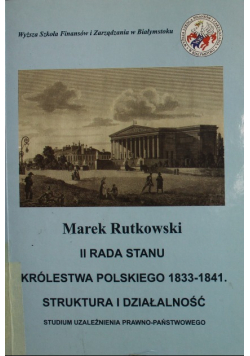 II Rada Stanu Królestwa Polskiego 1833 1841