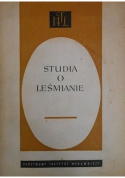 Studia o Leśmianie