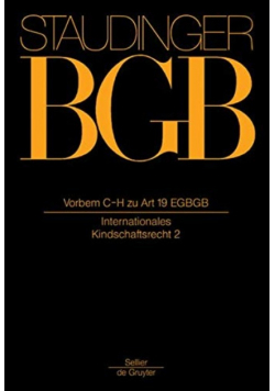 Vorbem C - H zu Art 19 EGBGB