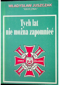 Tych lat nie można zapomnieć Autograf autora