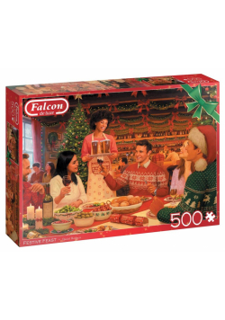 Puzzle 500 Falcon Christmas Świąteczny posiłek G3