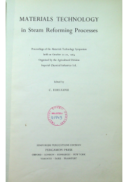 Materials technology in Steam Reforming Processes