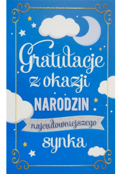 Karnet Narodziny chłopiec 2K - 087