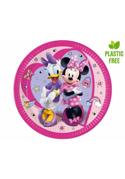 Talerzyki papierowe Minnie Junior 23cm 8szt