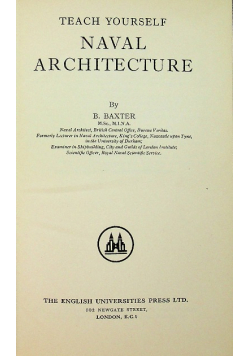Teach Yourself Naval Architecture