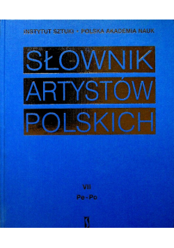 Słownik artystów polskich tom VII