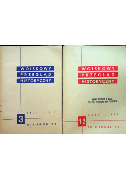 Wojskowy przegląd historyczny 3 numery