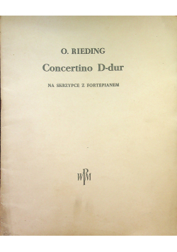 Concertino D dur na skrzypce z fortepianem