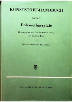 Konststoff Handbuch Polymethacrylate