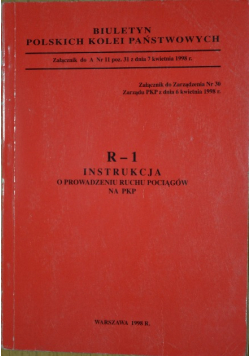 R-1 Instrukcja o prowadzeniu ruchu pociągów na PKP