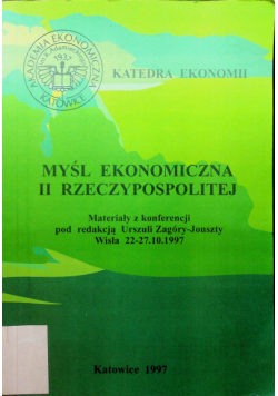 Myśl ekonomiczna II Rzeczypospolitej