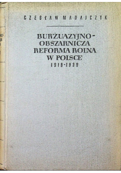 Burżuazyjno - Obszarnicza Reforma rolna w Polsce 1918 - 1939