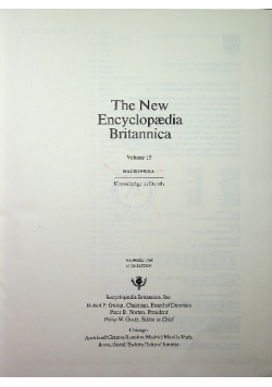 The New Encyclopaedia Britannica Tom 15